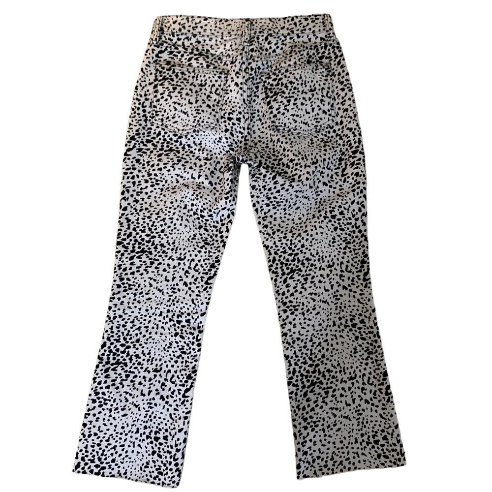 Rag & Bone High Rise Cheetah Print Raw Hem Jeans … - image 2
